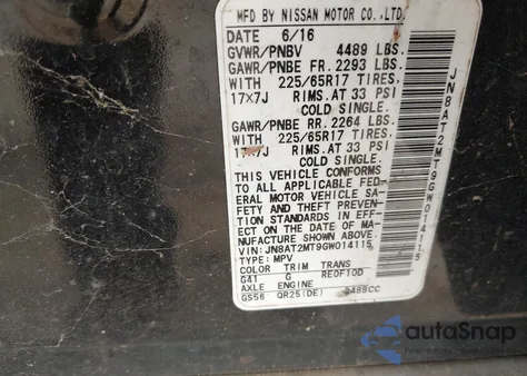 2016 Nissan Rogue S from USA, damaged, VIN JN8AT2MT9GW014115